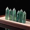 Radiant Natural Green Fluorite Quartz Crystal Point Hexagonal Wand For Healing And Reiki
