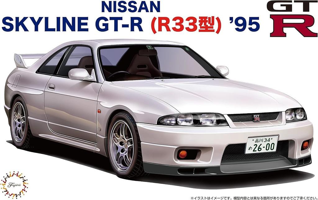 Fujimi Model inch up series Skyline 1/24 No.19 GT-R (Тип R33) '95 ИД-19