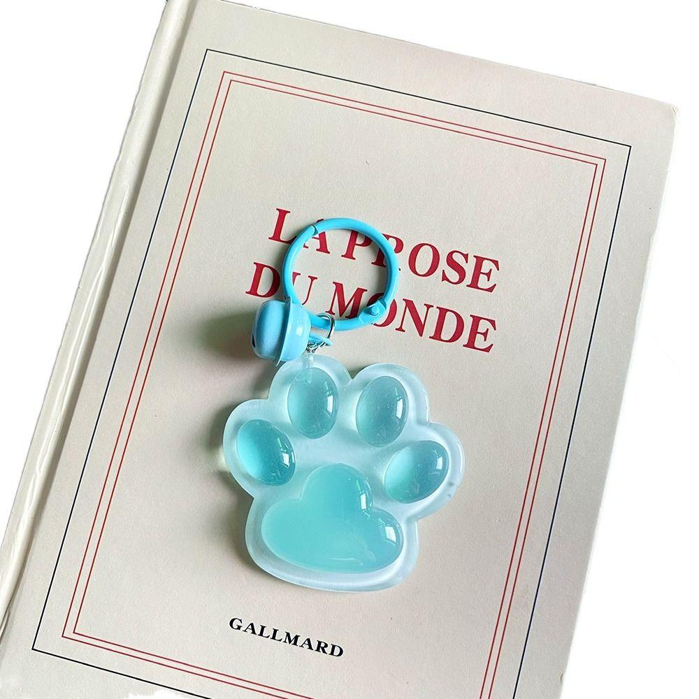 Корейский стиль светящийся брелок для ключей в виде кошачьего когтя светящийся в темноте брелок-колокольчик в виде кошачьего когтя декор для рюкзака