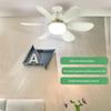 Ceiling Fan LED Lamp E27 Base 42cm Modern LED Ceiling Fan Remote Control Low Profile Ceiling Fan for Bedroom Living Room Kitchen