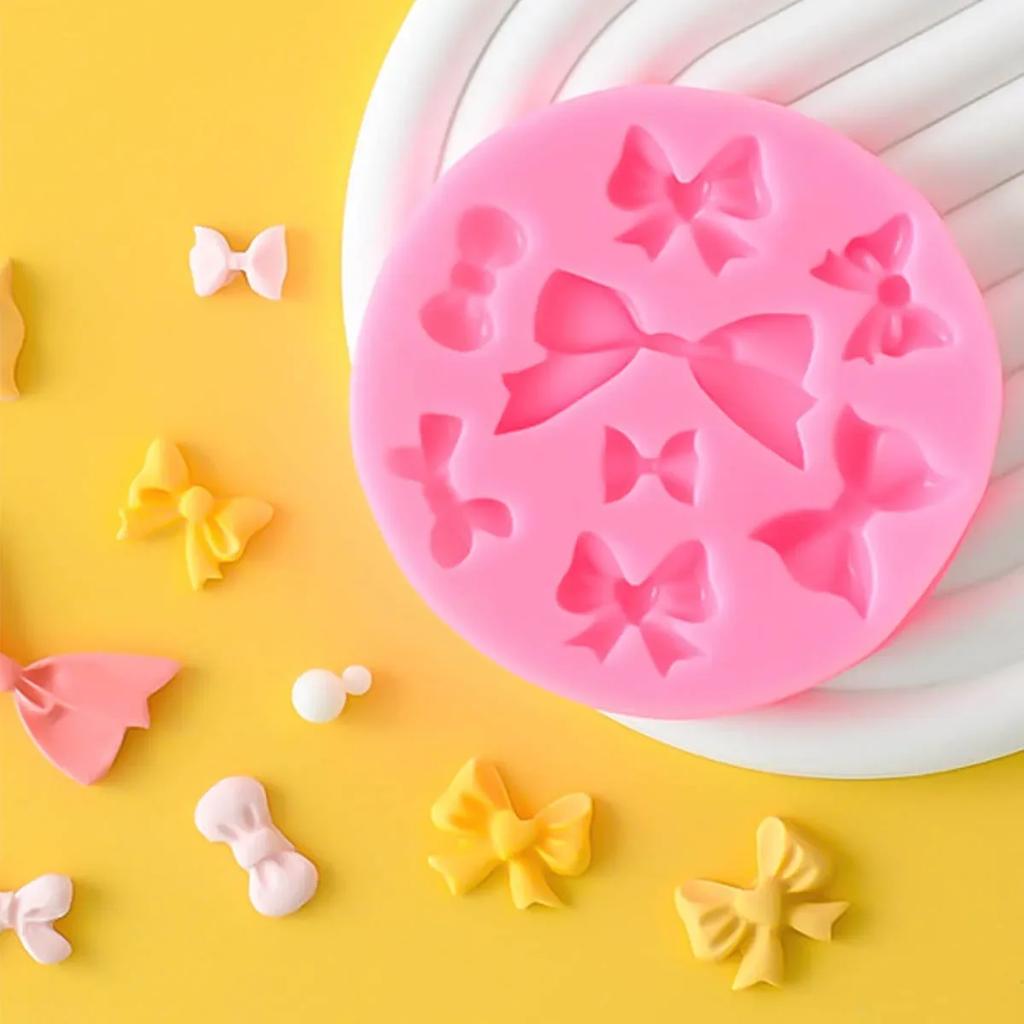 1 шт. - Милая форма для бантика, форма для бантика, форма для торта, мыла, ароматерапевтической свечи, форма для украшения поделок