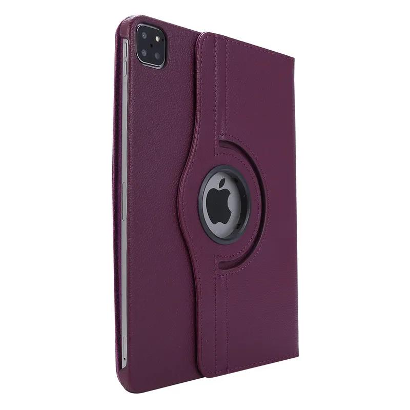For iPad A16 360 Rotation PU Leather Stand Tablet Case Funad For iPad 11th Generation A3355 A3356 Smart Cover Coque