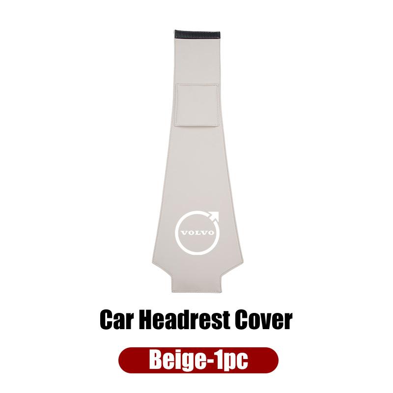 Car Stickers Leather Headrest Protective Cover Storage Bag For Volvo XC40 XC60 XC70 XC90 T6 V40 V60 V90 S60 S80 S90 OE8