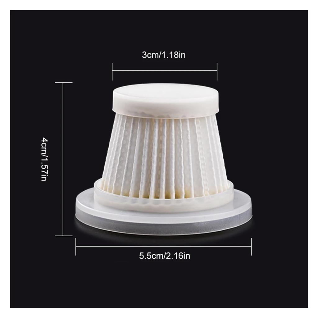 Фильтр для автомобильного пылесоса Беспроводной пылесос Моющийся фильтр Многоразовый фильтрующий элемент Аксессуары для ручного пылесоса (Цвет 5шт.)