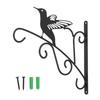 Подвесной кронштейн для растений Устойчивый и прочный железный декоративный подвес для растений для цветов, кормушки для птиц