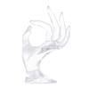 Hand Jewelry Display Rack Simple Plastic Transparent OK Shape Bracelet Ring Holder for Jewelry