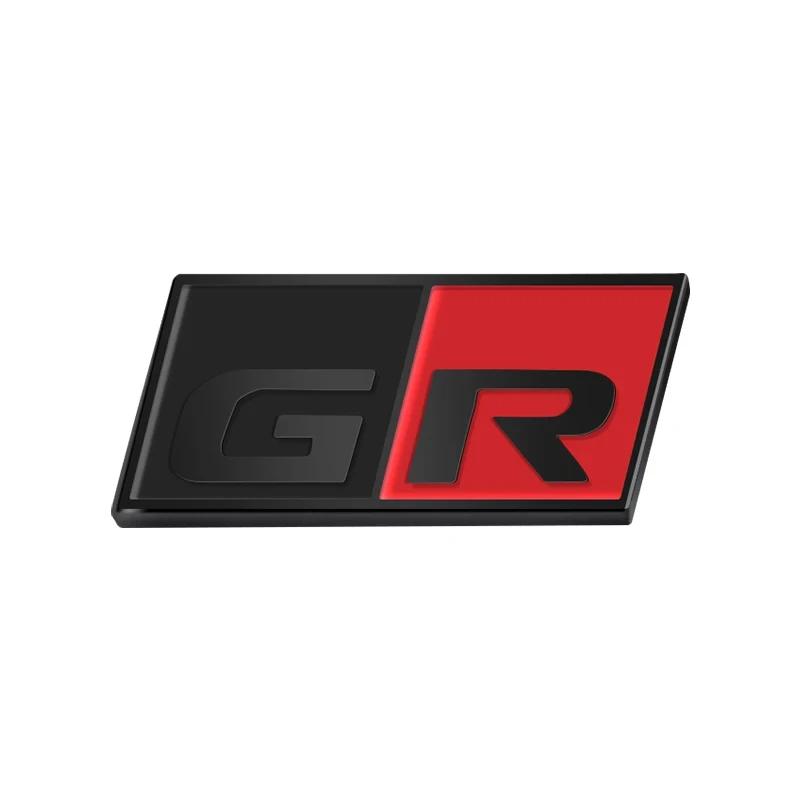 Для Toyota Alphard Avensis Prius Verso Crown Yaris 3D Алюминиевый логотип GR SPORT Шильдик RACING Наклейка на кузов багажника