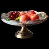 Флавинмси Хрустальное стекло Двухслойная тарелка для фруктов и закусок