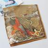 Dunhuang Feitian Xiangyun Mulberry Silk Satin Scarf - National Style, 70cm Square for Women