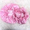 Factory Selling Reversible Silk Bonnets and Satin Hair Wraps Sleep Satin Hair Bonnets With Logo