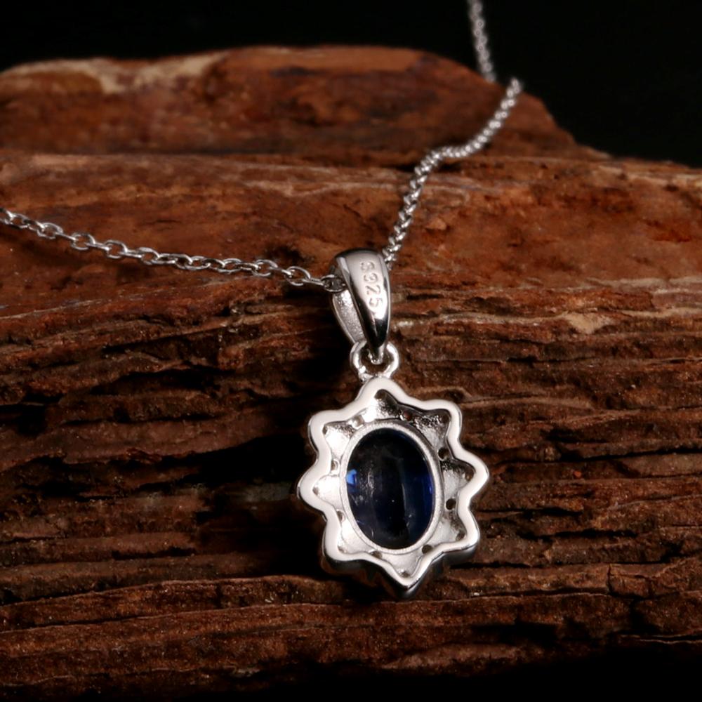 Красивое модное ожерелье с подвеской из натурального синего кианита, легкие роскошные драгоценные камни, серебряные украшения, подарок на день рождения для женщин и девочек