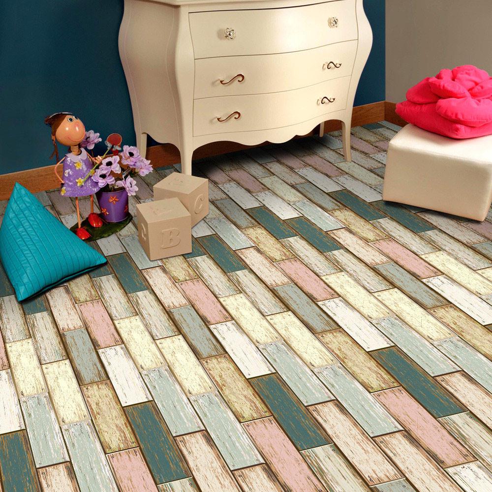 20x50cm Adhesive Tile Art Floor Wall Decal Sticker DIY Kitchen Bathroom Decor 