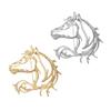 Hollow-Out Horse Brooch Horse Head Brooch Pin Alloy Animal Brooch Clothes Accessory Zodiac Year Gift for Men Women Family Friends