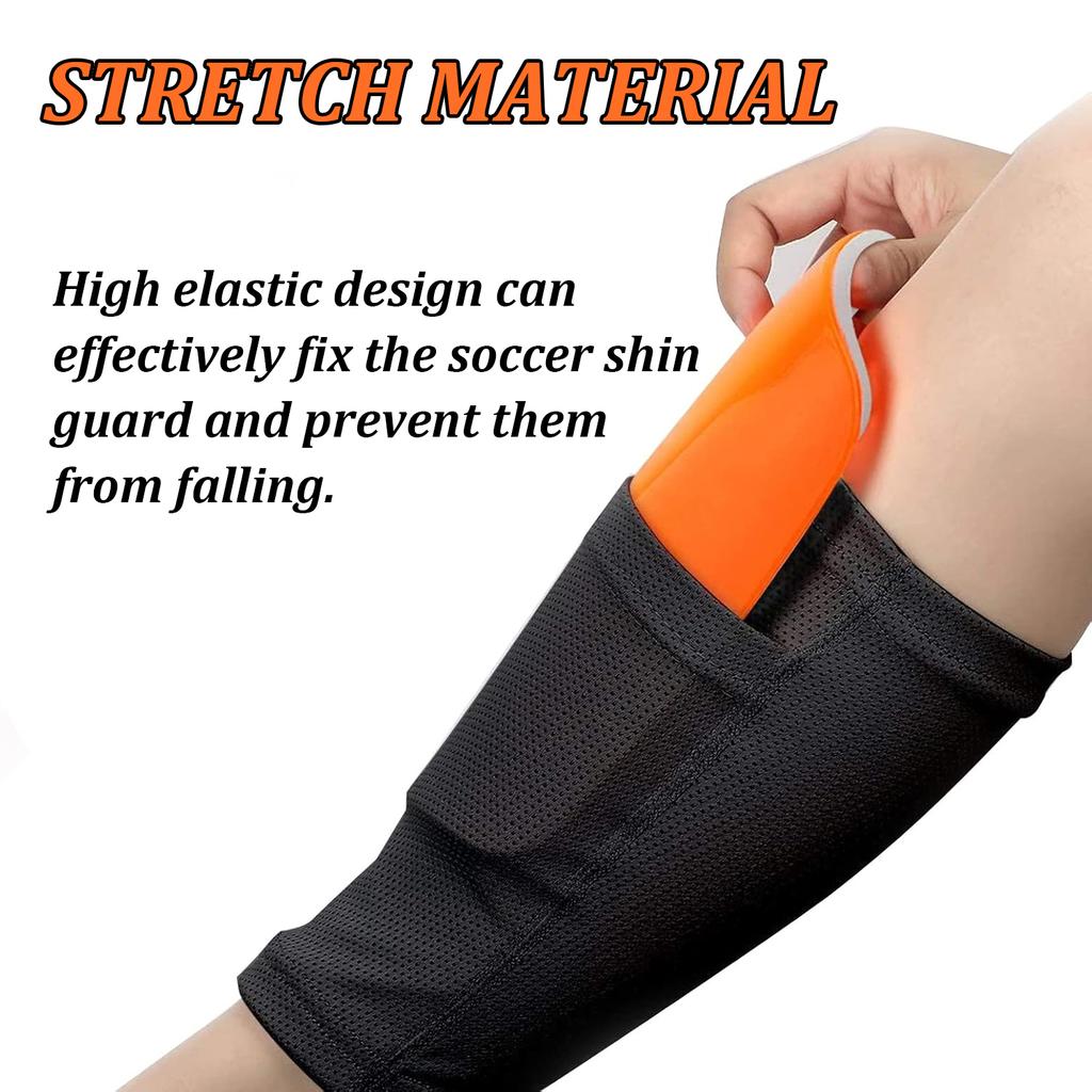 1 Set Soccer Shin Guards and Sock Sleeves For Adults and Kids Football Sports Training Equipment Protective Shin Guards Set