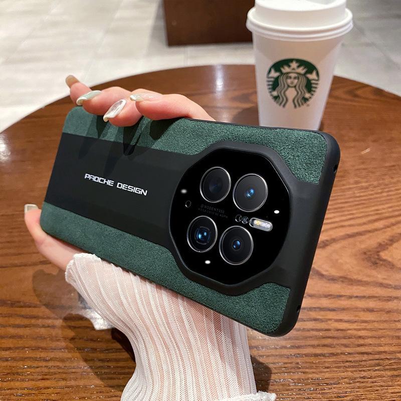 Чехол из замшевой кожи Huawei Mate70pro Porsche Business 50 подходит для Mate60P, противоударный чехол