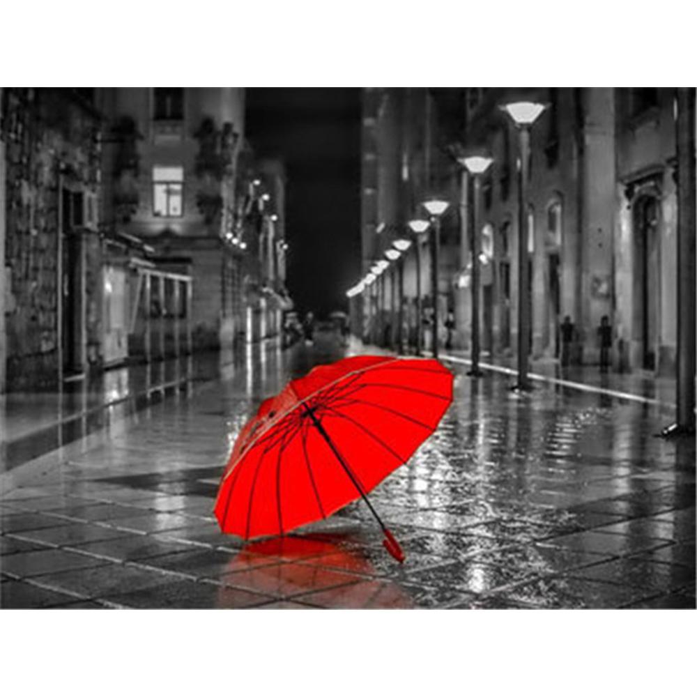 Полный квадратный/круглый алмазная живопись черный, красный пейзаж 5D Алмазная вышивка распродажа портрет цветок 5D DIY мозаичное украшение