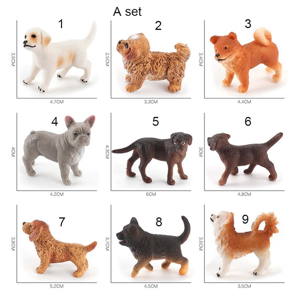 Accessories Puppy Figures Animal Model Children Educational Toys Micro Landscape Dog Figurine