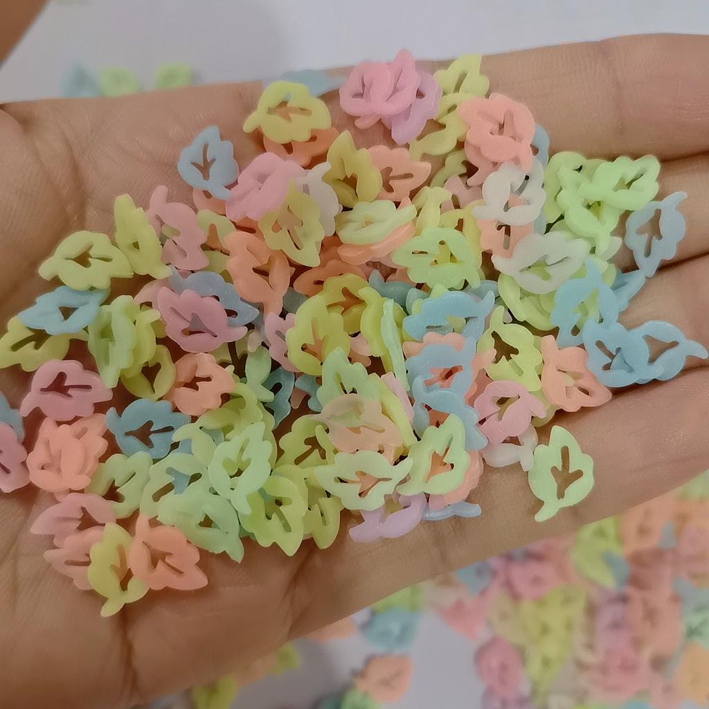 New Creations 500g/Lot Halloween Themed Polymer Clay Slices Soft Clay Sprinkles for Slime Supplies Nail Art Holiday Party Decor