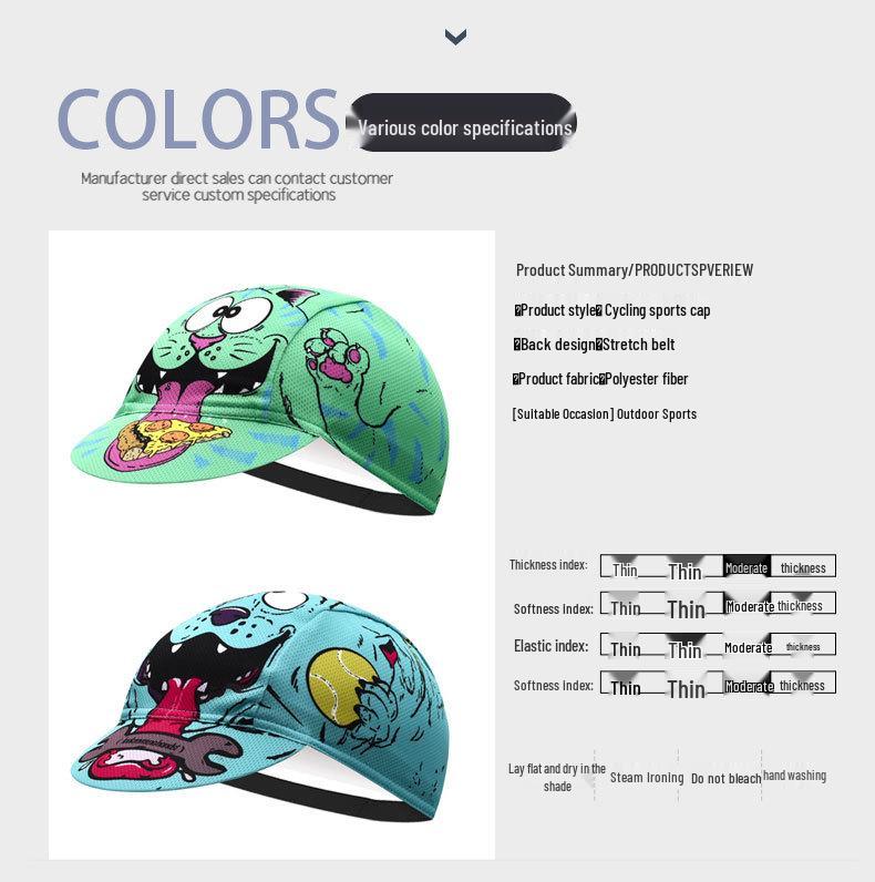 Дышащая велосипедная шапочка-подшлемник 2024 - Быстросохнущий подшлемник и солнцезащитная шапка для весны/лета