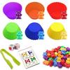 62 Pcs/set Kids Rainbow Counting Bear Toys Educational Cognition Matching Game Educational Toys