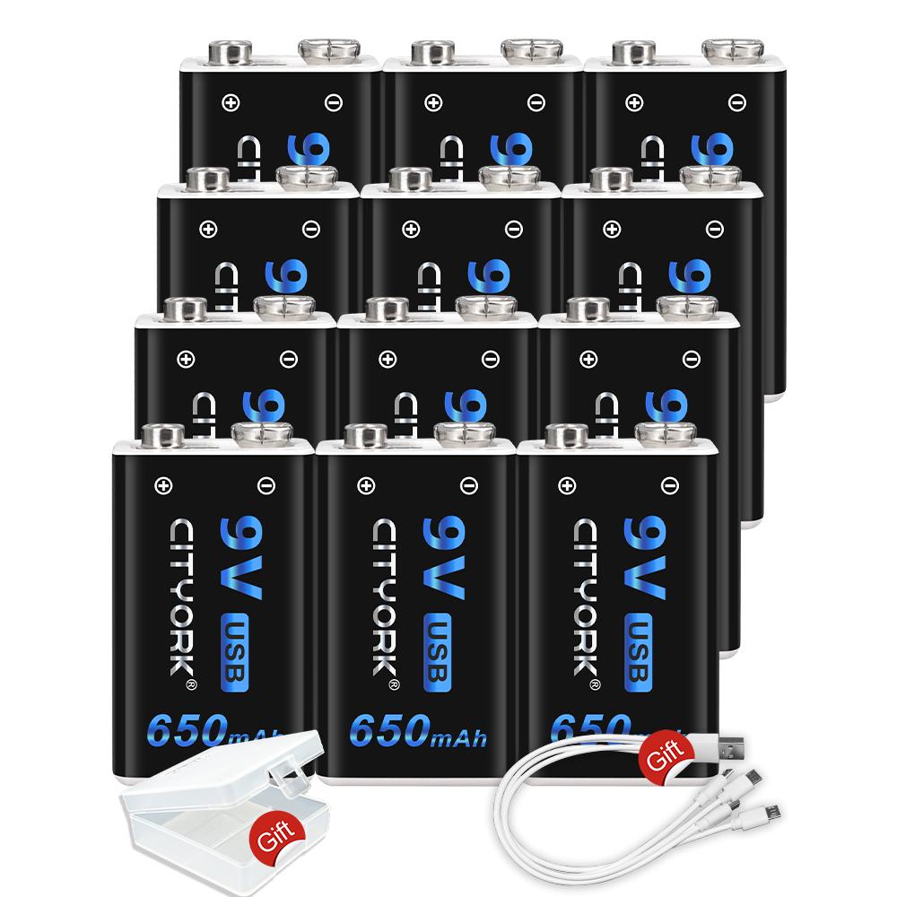 9 В литий-ионная аккумуляторная батарея Micro USB 6F22 9 В литиевые батареи для мультиметра металлоискателя гитары беспроводной микрофон