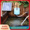 Small Portable Pond Aerator ZOS Solar Powered/DC Charging Oxygenator Aquarium Water Oxygen Pump