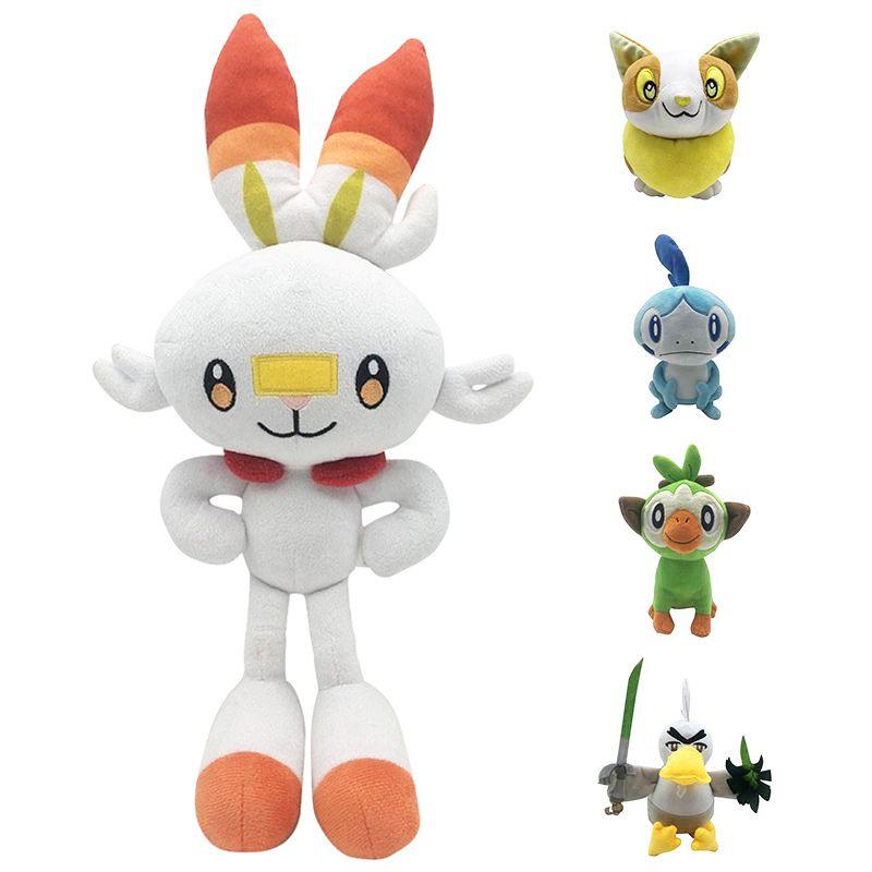 Sword Pokémon And Shield Plush Toy Game Stuffed Doll Soft Figure Kids Fans Gift