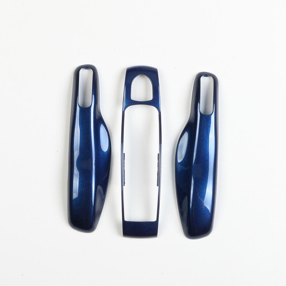 For Porsche Gentian Blue Key Case Cayenne Macan911 Paramela 718/Taycan Blue