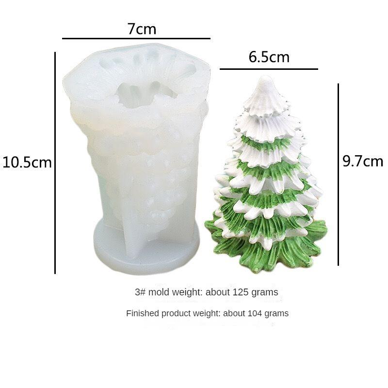 3D Simulation Christmas Tree Pine Cone Silicone Mold Mousse Cake Mold Baking Utensils Aromatherapy Handmade Candles Making Tools