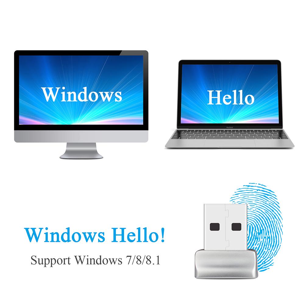 USB-модуль считывателя отпечатков пальцев для Windows 7, 8, 10, 11 Hello, биометрический сканер, навесной замок для ноутбуков, ПК, модуль разблокировки отпечатков пальцев