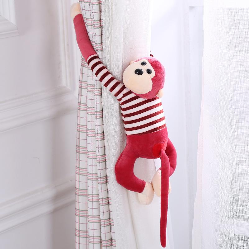 Cute Little Monkey Curtain Pendant Wedding Grab Doll Gift Long Arm Monkey Doll Plush Toy