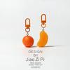 Mini Orange Fruit Keychain Pendant - Cute, Versatile Bag Ornament