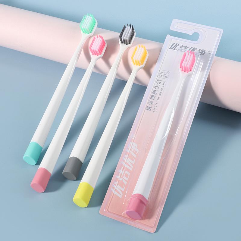 Youjieyoujing Adult Medium Soft Bristle Toothbrush - Single Pack for Deep Cleaning