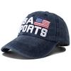 New Unisex Hip-hop American Flag Embroidery Baseball Hats for Women Men Fashion Adjustable Peaked Caps Outdoor Sunscreen Hat