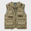 Men's Spring/Autumn Multi-Pocket Casual Workwear and Outdoor Fishing/Photography Vest