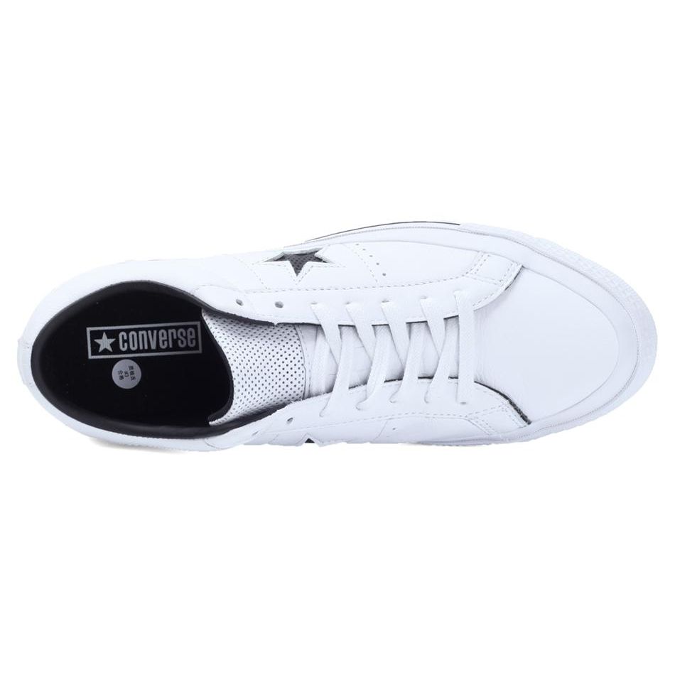 Converse Кеды низкие из перфорированной кожи One Star, модные, удобные, унисекс, белые 158464C