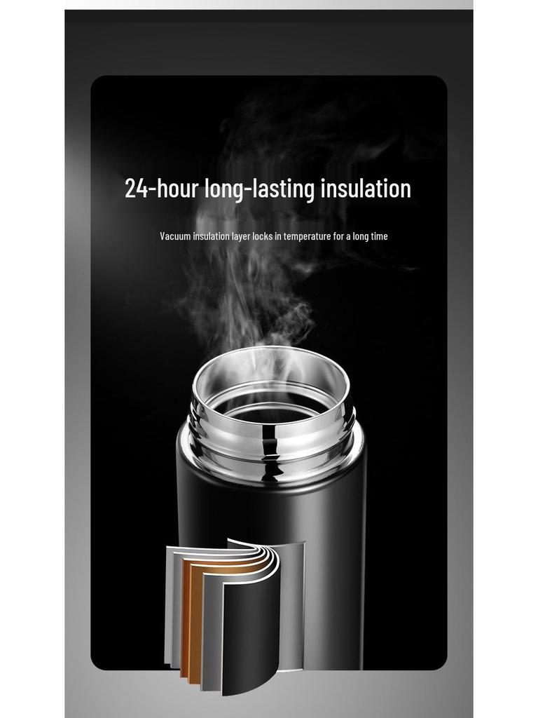 Умный дисплей температуры Изолированная чашка из нержавеющей стали с логотипом на заказ