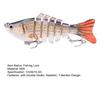 1/2/3/5Pcs 10CM/15.5G Multi-Jointed Fishing Lure with Hooks Realistic 7-Section Swimbait Plastic Artificial Bait Freshwater Saltwater Accessories