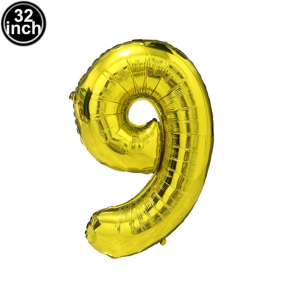 Multi Color Large Numbers 7 Balloon 32Inch 1 2 3 4 5 6 7 8 9 Birthday Ball Red Digit Bachelorette Balloons Figure Golob Balloons