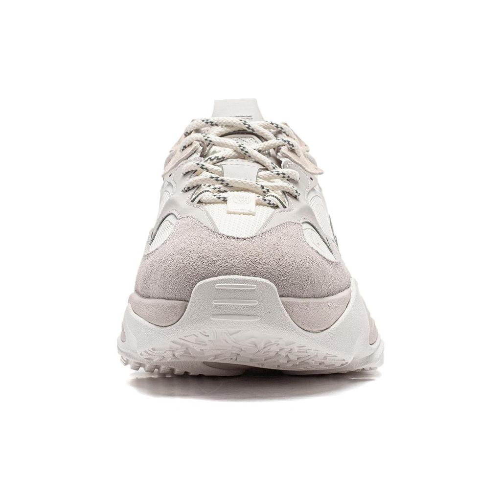 Li Ning Qian Xing Ce 2 CF Su Wu Xia Qing Qiu Comfortable Versatile Non-Slip Wear-Resistant Low-Top Casual Shoes Men Sneakers Mica-Gray AGLT167-3