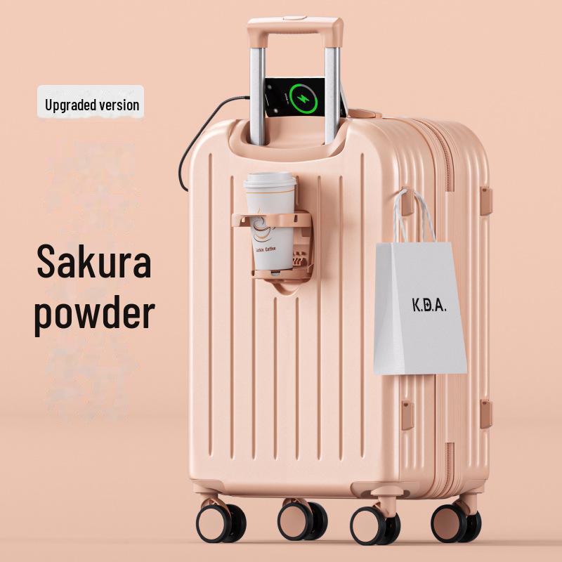 2024 Многофункциональный чемодан на колесиках: 20-дюймовый женский чемодан для ручной клади и 24-дюймовый мужской чемодан с паролем