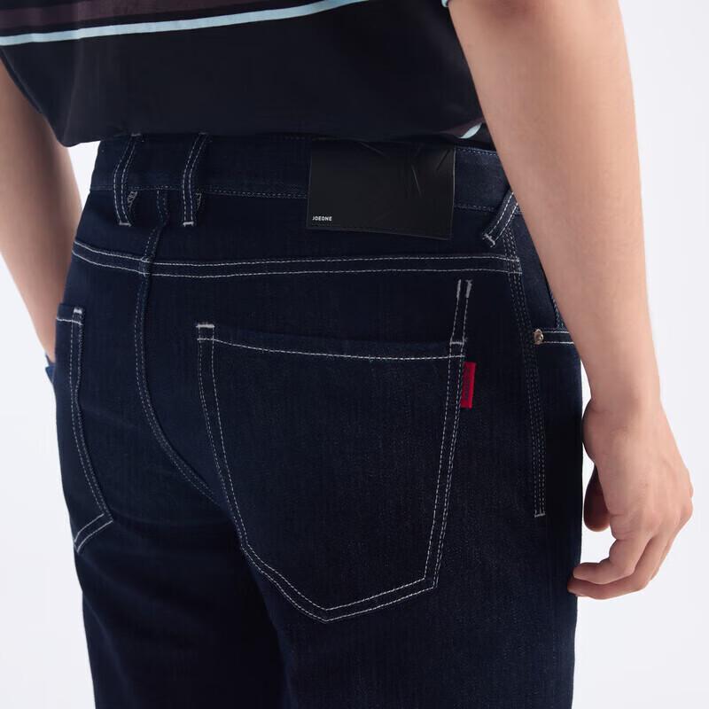 JOEONE Мужские базовые джинсы из эластичного денима прямого кроя
