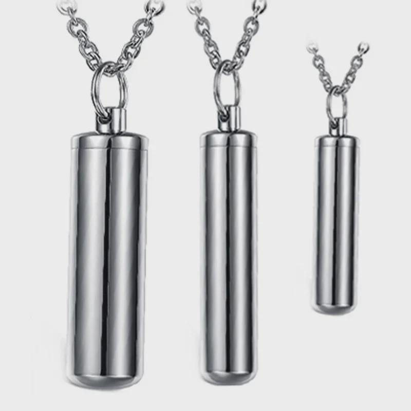 Подвеска-ожерелье в виде флакона духов из нержавеющей стали для мужчин и женщин STN002