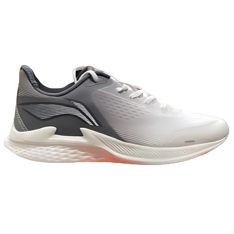 Li Ning Нескользящие Низкие Повседневные Беговые Кроссовки Мужские Бело-Серые ARMT029-7