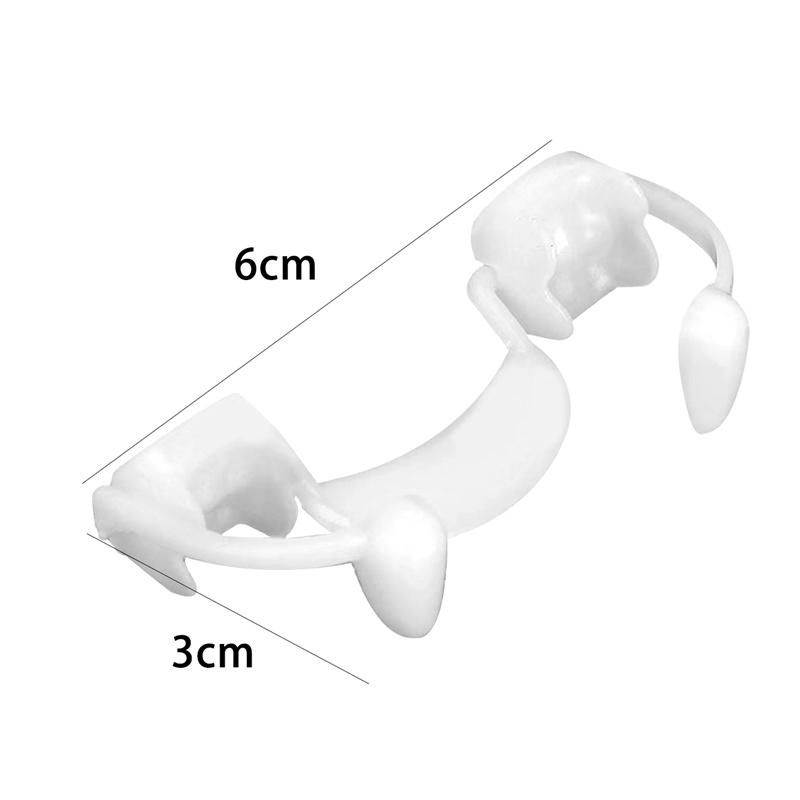 Вампирские зубы, зубные протезы, клыки, классические, полипропилен, реквизит для косплея на Хэллоуин, сувениры для костюмированной вечеринки на Хэллоуин