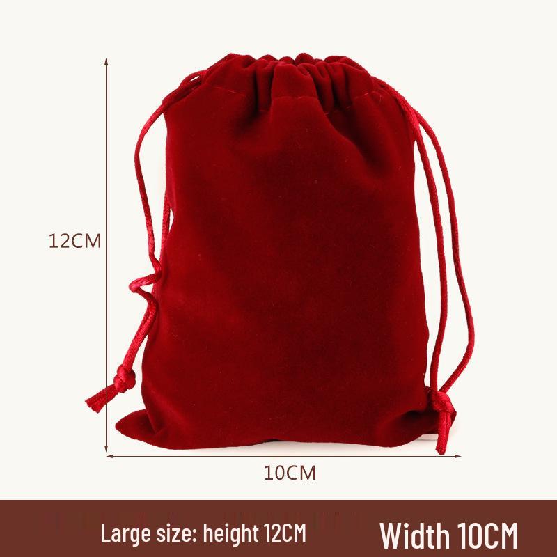 Lucky Bag Flannel and Brocade Jewelry Pouch