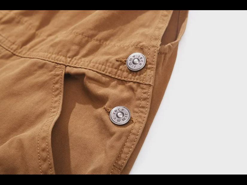 Мужской рваный ретро-джинсовый комбинезон: Свободные, модные и универсальные повседневные комбинезоны.