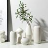 Wabi-Sabi Zen Minimalist Brushed Ceramic Vases for Home Decor