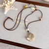 Bohemian Starfish Necklace Wax Rope Beach Vacation Jewelry Fashion Wax Rope Necklace  Daily Wear