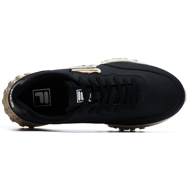 Fila Pacer Ткань Синтетическая кожа Удобные Универсальные Низкие Повседневные Кроссовки Женские кроссовки Черный F12W124154FBK